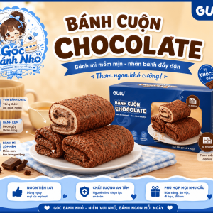 Bánh Da Trứng Vị Choco – Bánh Cuộn Kem Chocolate Thơm Ngon