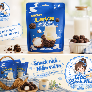 Bánh Quy Tròn Nhân Socola Lava