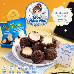 Bánh Quy Tròn Nhân Socola Lava