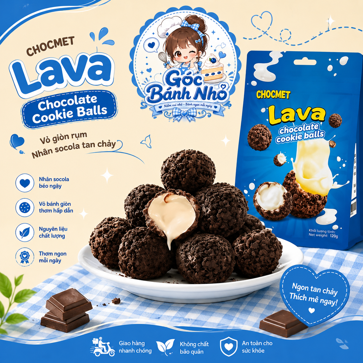 banh-trung-no-nhan-socola-gion-tan-100g Bánh Quy Tròn Nhân Socola Lava