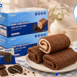 Bánh Da Trứng Vị Choco – Bánh Cuộn Kem Chocolate Thơm Ngon