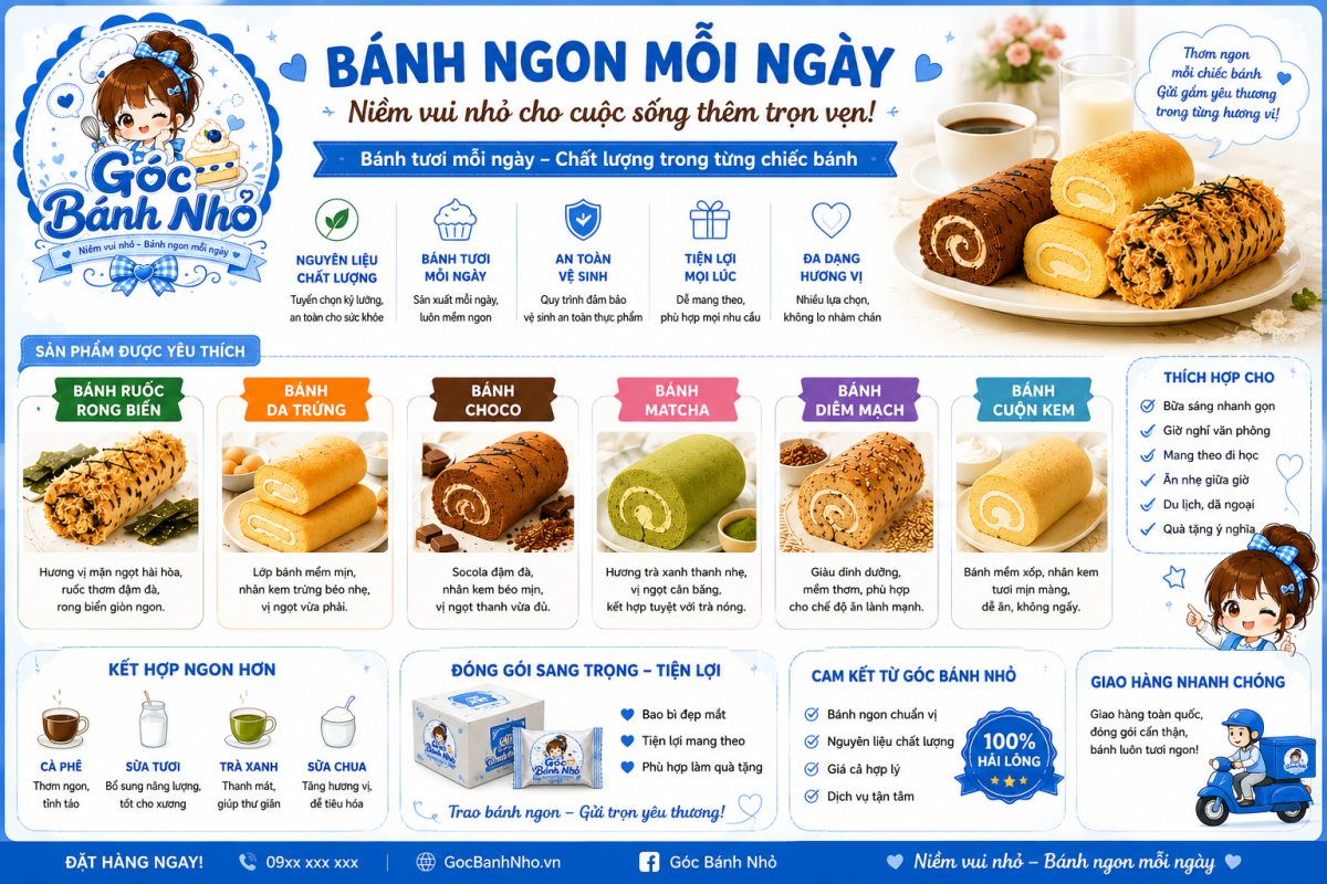6 Loại Bánh Phù Hợp Cho Bữa Sáng