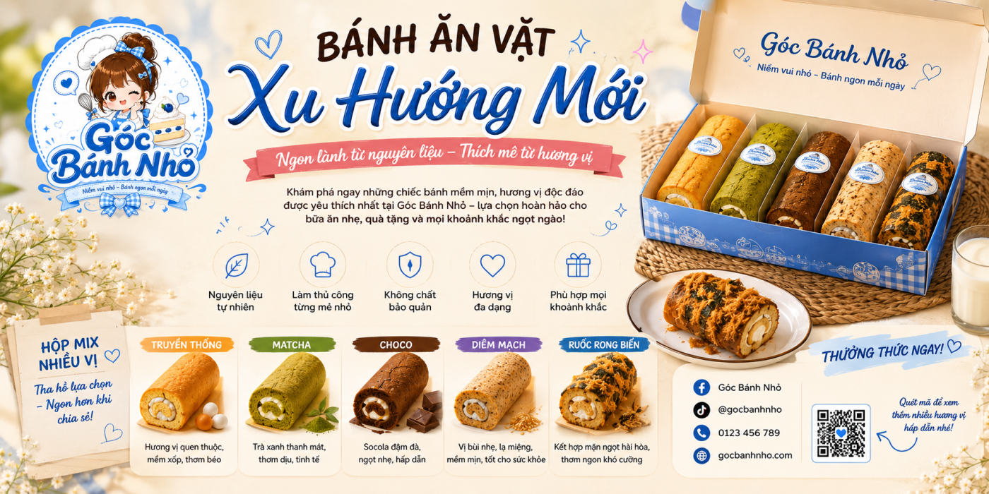 bánh ăn vặt xu hướng mới