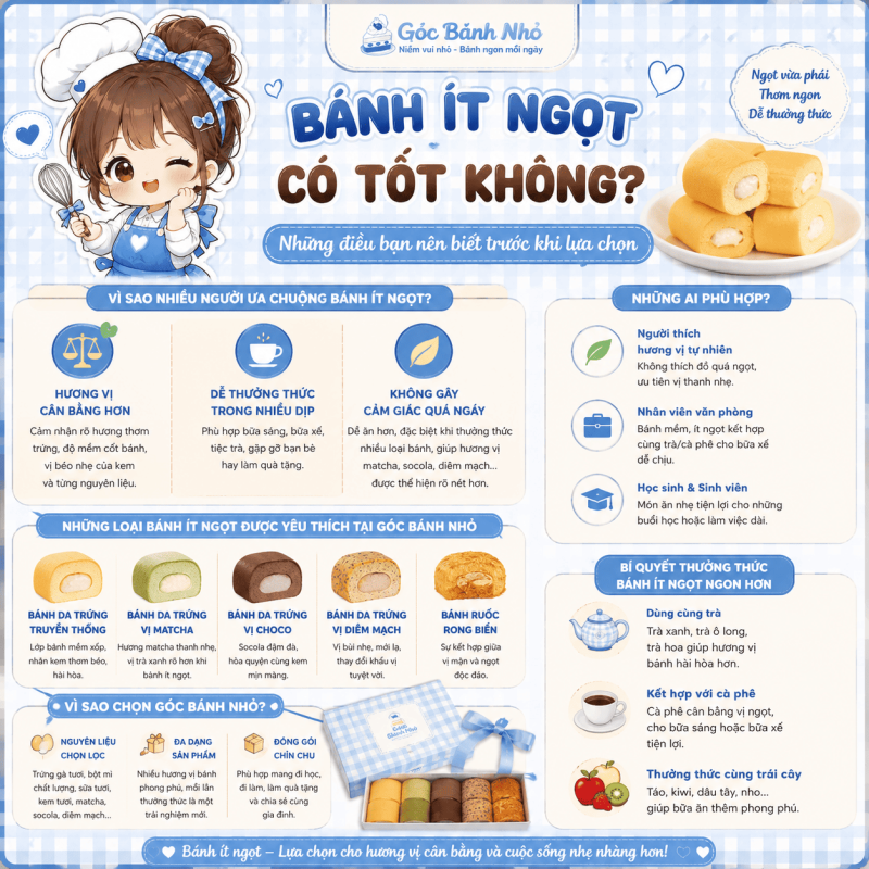 Bánh Ít Ngọt Có Tốt Không?
