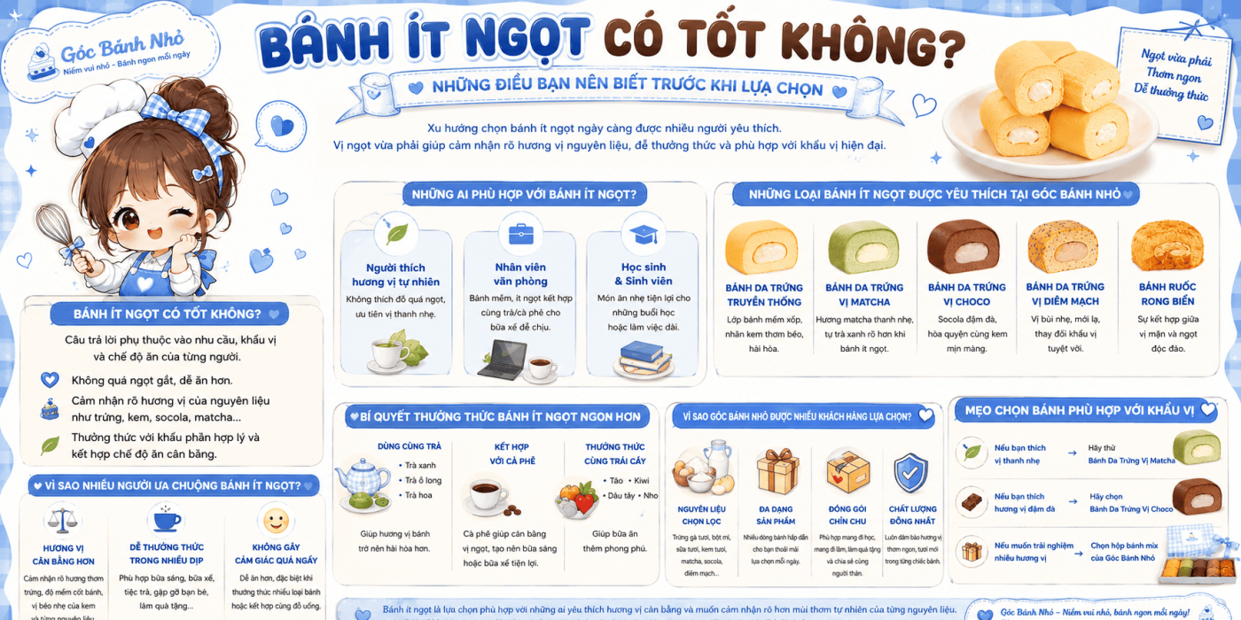 Bánh Ít Ngọt Có Tốt Không?