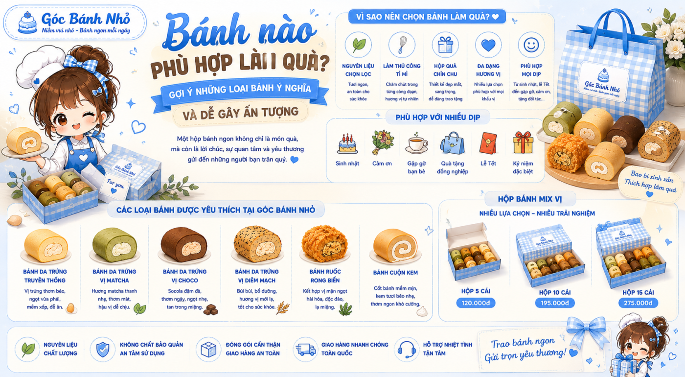 Bánh Nào Phù Hợp Làm Quà?