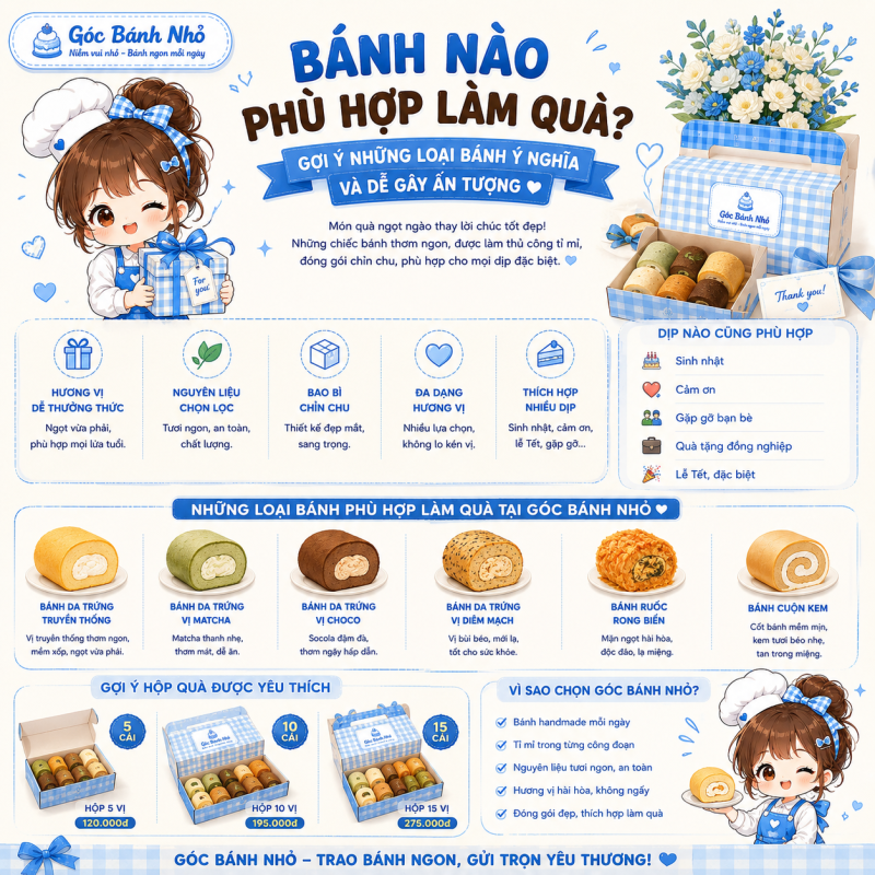 Bánh Nào Phù Hợp Làm Quà?