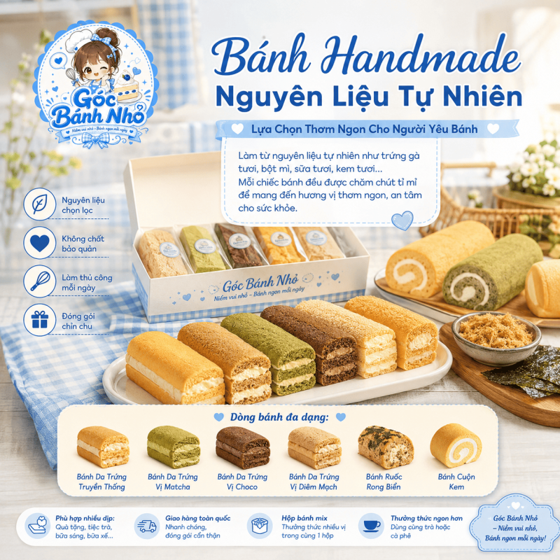 Bánh Handmade Nguyên Liệu Tự Nhiên