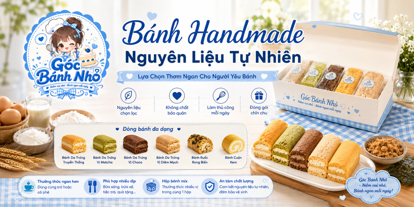 Bánh Handmade Nguyên Liệu Tự Nhiên