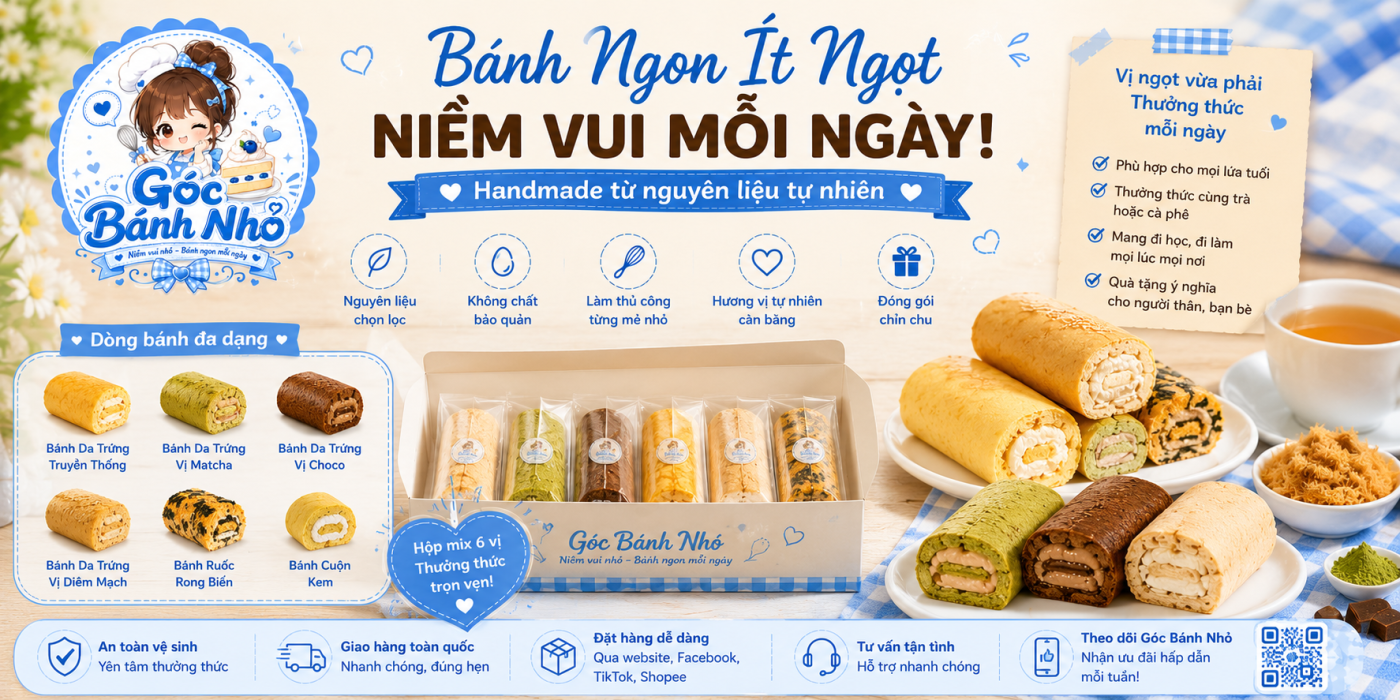 Top 2 Loại Bánh Ăn Vặt Ít Ngọt