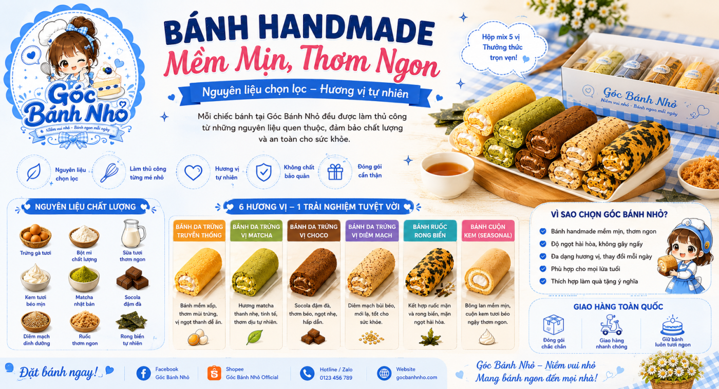 Nên Mua Bánh Handmade Online Ở Đâu?