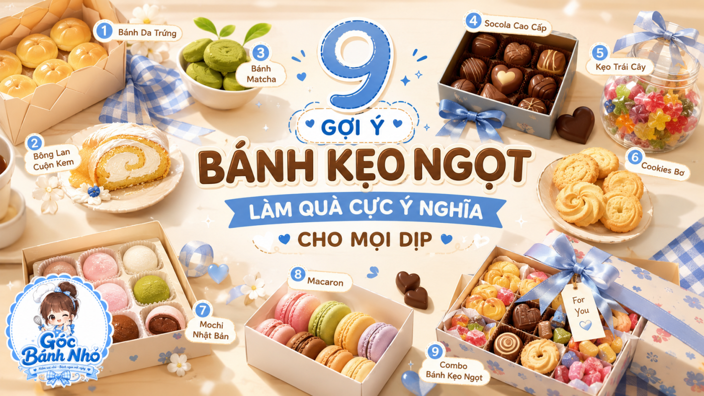9 Gợi Ý Bánh Kẹo Ngọt Làm Quà