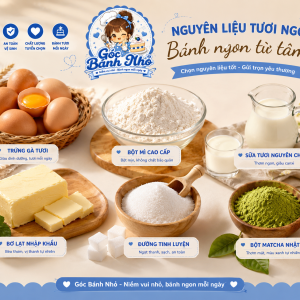 Bánh Da Trứng Vị Matcha Cuộn Kem