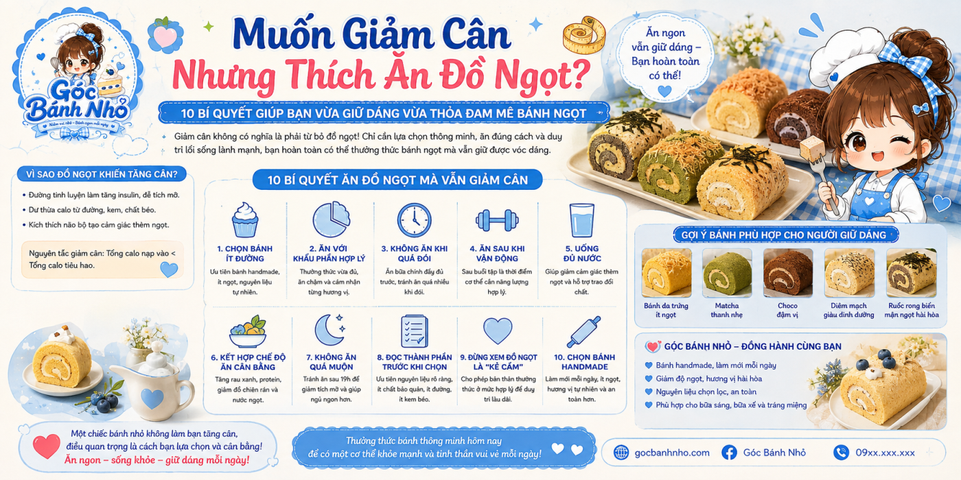 Muốn Giảm Cân Nhưng Thích Ăn Đồ Ngọt?