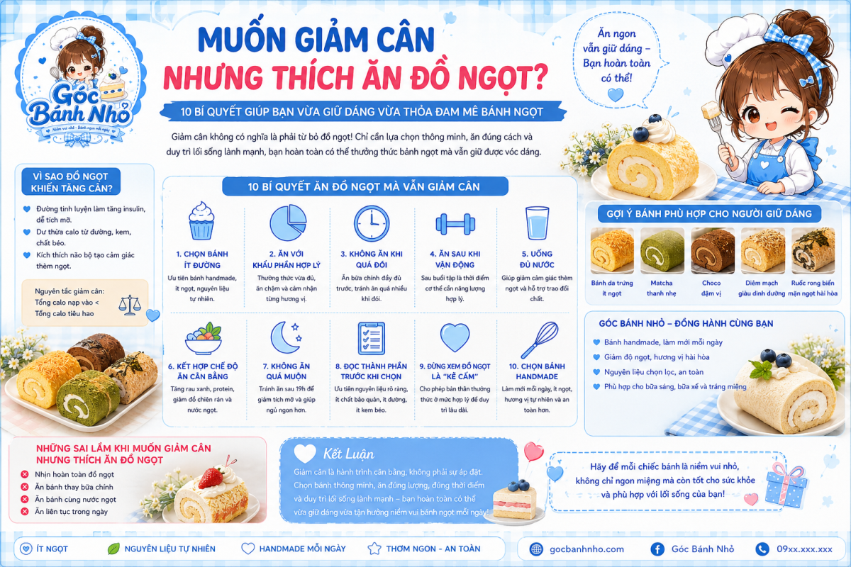 Muốn Giảm Cân Nhưng Thích Ăn Đồ Ngọt?