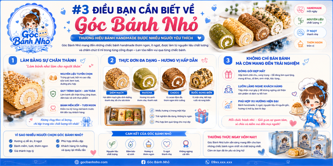 3 Điều Bạn Cần Biết Về Góc Bánh Nhỏ