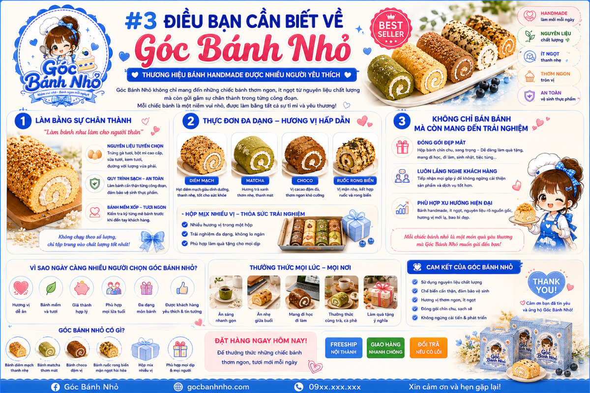3 Điều Bạn Cần Biết Về Góc Bánh Nhỏ